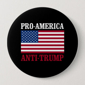 Badge Rond 10 Cm Anti-Atout de la Pro-Amérique - Anti-Atout - -