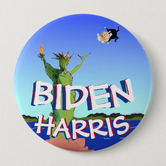 Badge Rond 10 Cm Anti Trump Joe Biden Harris Vote Democrat 2020