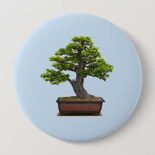 Badge Rond 10 Cm arbre de bonsaïs