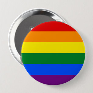 Badge Rond 10 Cm Arc-en-ciel