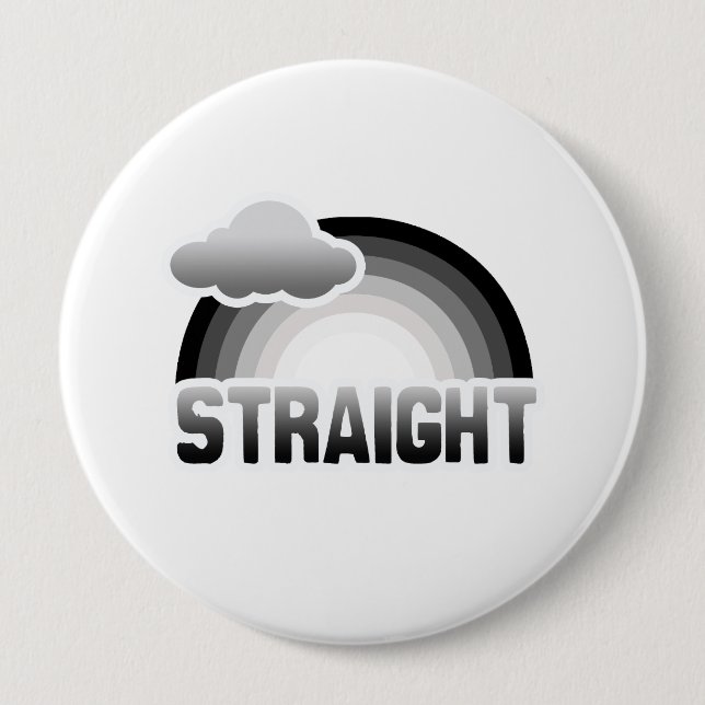 BADGE ROND 10 CM ARC-EN-CIEL DROIT (Devant)