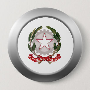 Badge Rond 10 Cm Armoiries de l'Italie