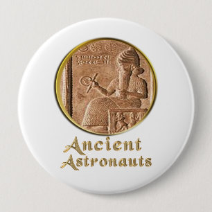 Badge Rond 10 Cm Astronautes anciens