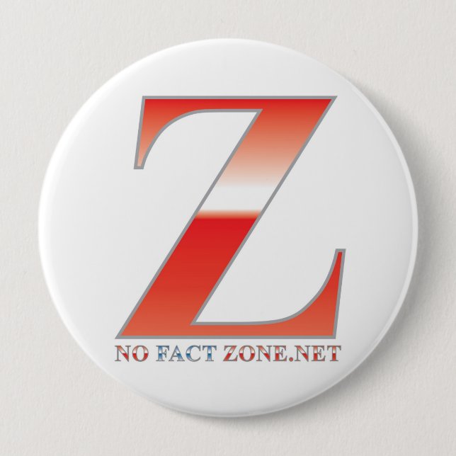 Badge Rond 10 Cm Aucune zone de fait - bouton de Zoner (Devant)