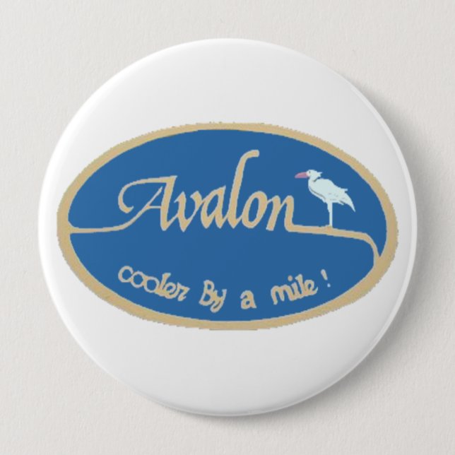 Badge Rond 10 Cm Avalon NJ (Devant)