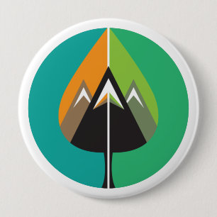 Badge Rond 10 Cm aventures d'automne