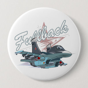 Badge Rond 10 Cm Avion de dessin