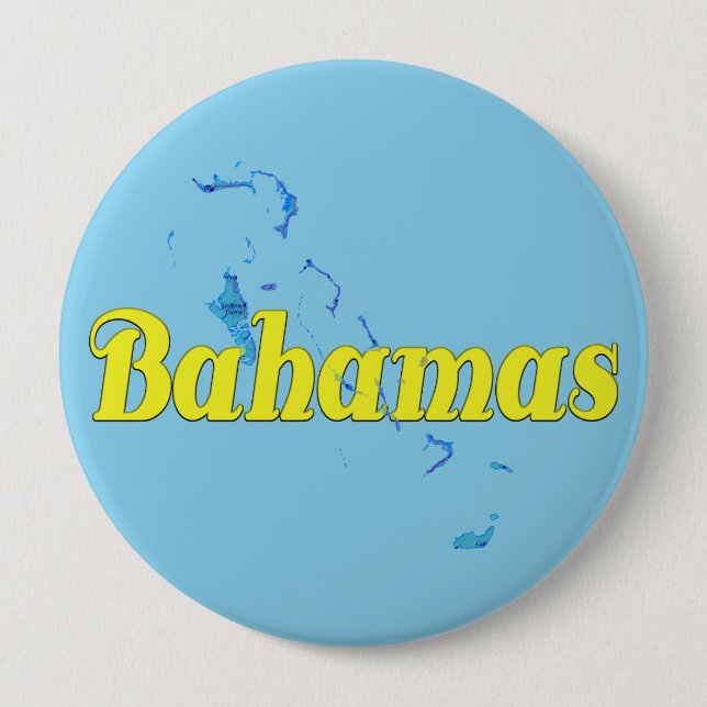 Badge Rond 10 Cm Bahamas (Devant)