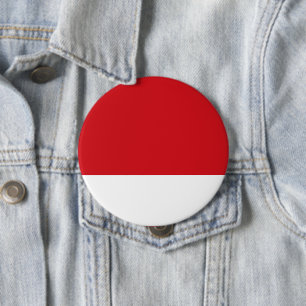 Badge Rond 10 Cm Bande rouge
