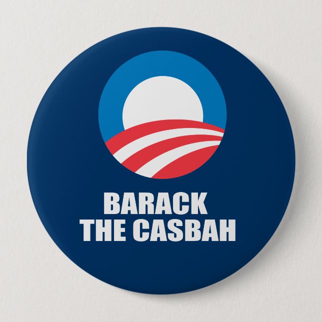 BADGE ROND 10 CM BARACK LE CASBAH (Devant)