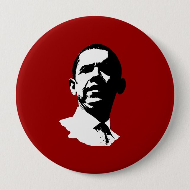 Badge Rond 10 Cm Barack Obama 2012 (Devant)