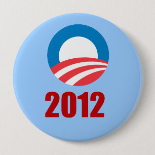 Badge Rond 10 Cm Barack Obama 2012