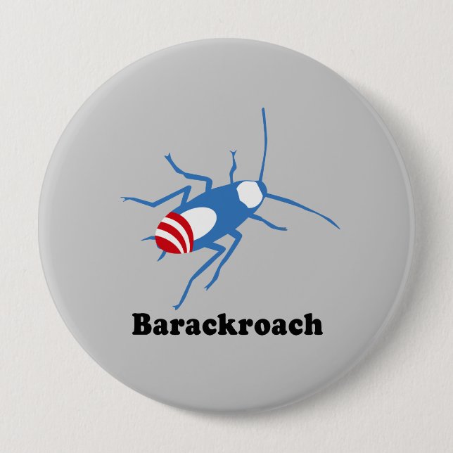 BADGE ROND 10 CM BARACKROACH (Devant)