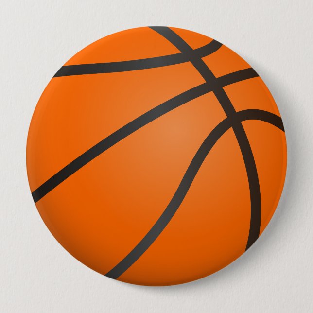 Badge Rond 10 Cm Basketbal, balsport, sport d'équipe. (Devant)