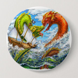 Badge Rond 10 Cm Bataille maritime