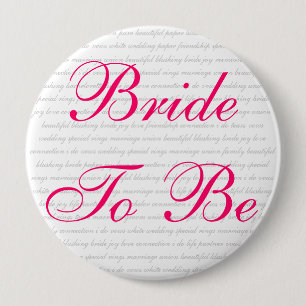 Badge Rond 10 Cm belle connexion de rougissement i d'amour de joie