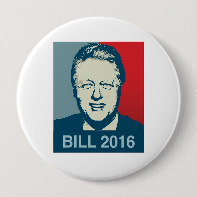 BADGE ROND 10 CM BILL CLINTON 2016 - .PNG (Devant)