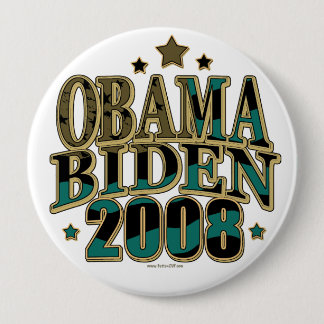 Badge Rond 10 Cm Billet d'Obama Biden '08