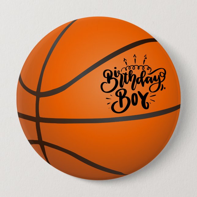 Badge Rond 10 Cm Birthday Boy (Devant)