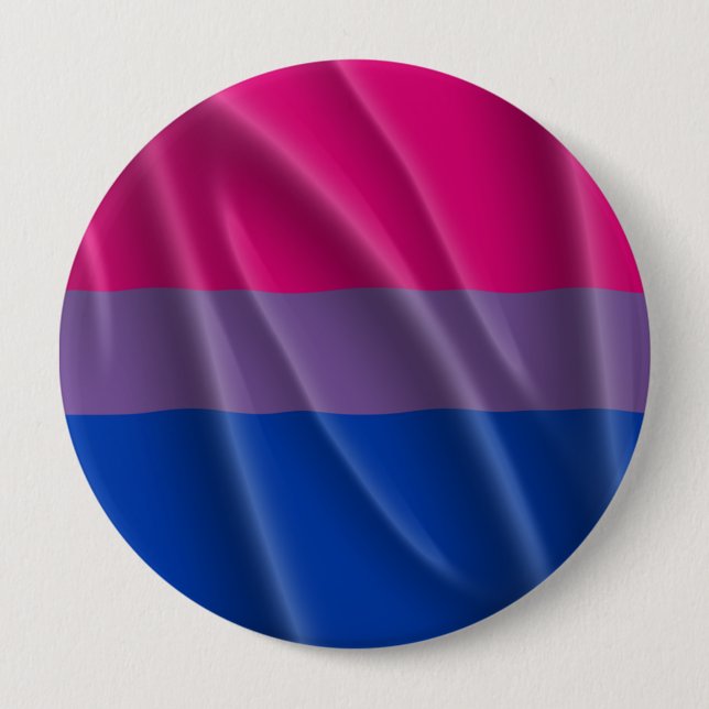 Badge Rond 10 Cm BISEXUAL FIDE FLAG WAVY DESIGN - 2014 PRIDE.png (Devant)