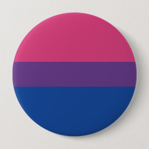 Badge Rond 10 Cm Bisexual Fierté Drapeau Bisexuel