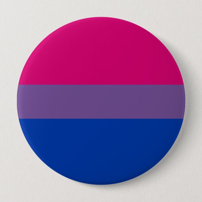 Badge Rond 10 Cm Bisexual pride (Devant)