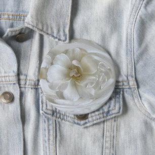 Badge Rond 10 Cm Blanc ivoire