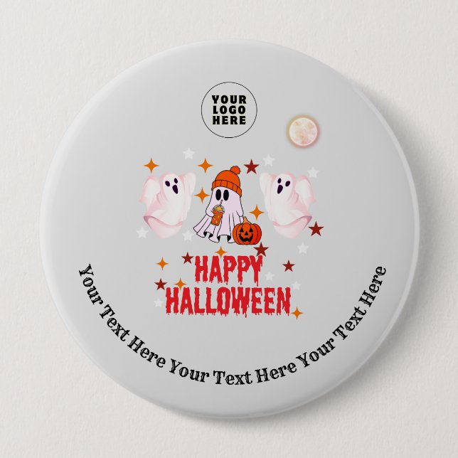 Badge Rond 10 Cm Bouton (Devant)