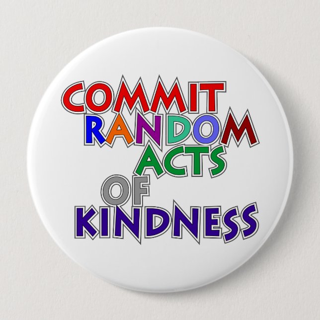 Badge Rond 10 Cm Bouton 1 de CRAK (Devant)