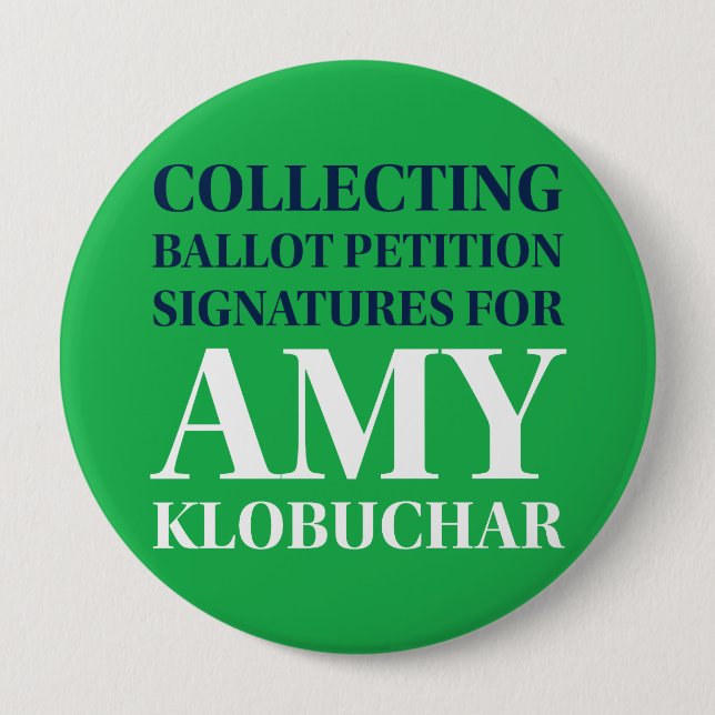 Badge Rond 10 Cm Bouton Arrondi Collecte des signatures Amy (Devant)