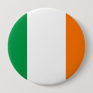 Badge Rond 10 Cm Bouton avec drapeau d'Irlande