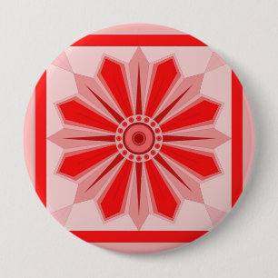 Badge Rond 10 Cm Bouton avec l'art de la fleur