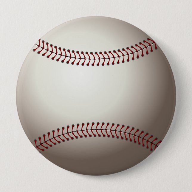 Badge Rond 10 Cm Bouton Baseball (Devant)