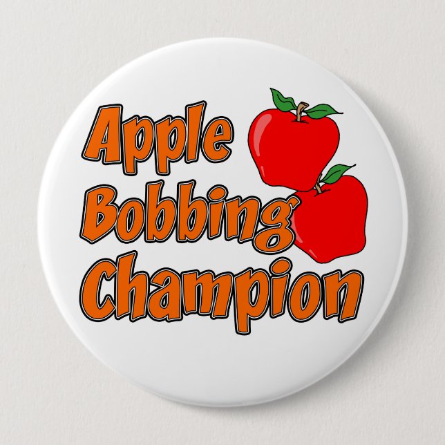 Badge Rond 10 Cm Bouton Champion de Bobbing (Devant)