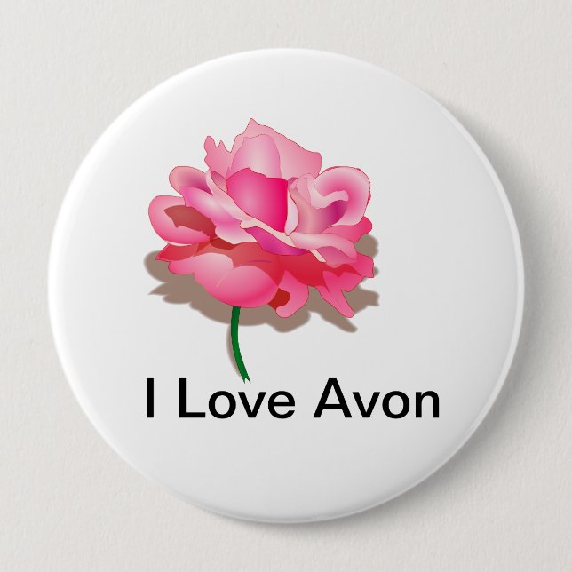 Badge Rond 10 Cm Bouton d'Avon pour Representitives (Devant)