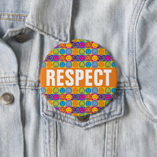 Badge Rond 10 Cm Bouton de Anti-intimidation de RESPECT