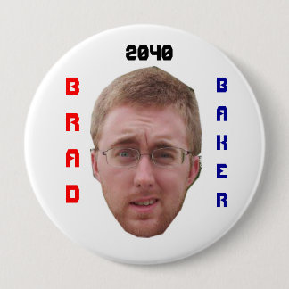 Badge Rond 10 Cm Bouton de Baker 2040 de Brad