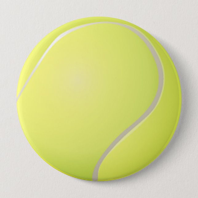 Badge Rond 10 Cm Bouton de balle de tennis (Devant)