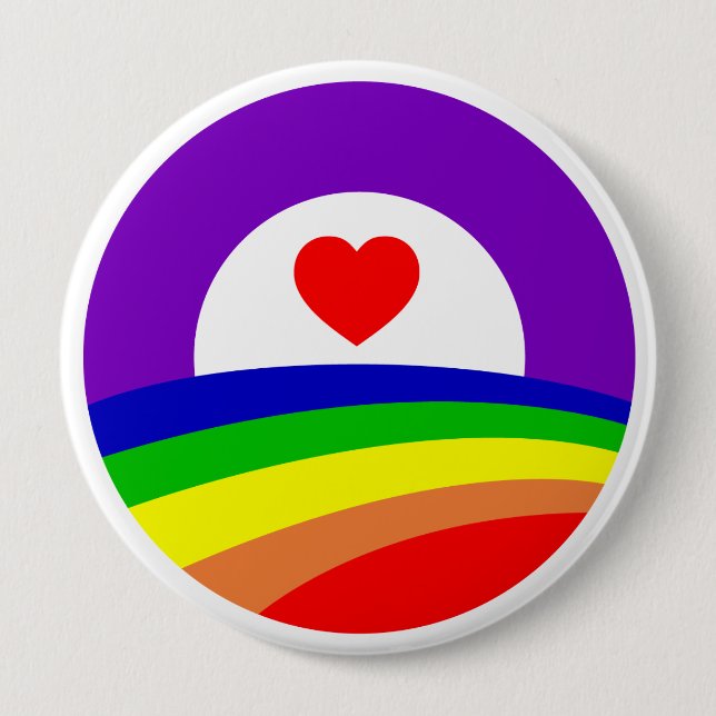Badge Rond 10 Cm Bouton de fierté d'Obama (Devant)