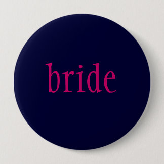Badge Rond 10 Cm bouton de "jeune mariée"
