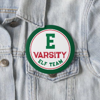 Badge Rond 10 Cm Bouton de Noël de l'équipe d'elfes drôle