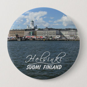 Badge Rond 10 Cm Bouton de port de Helsinki