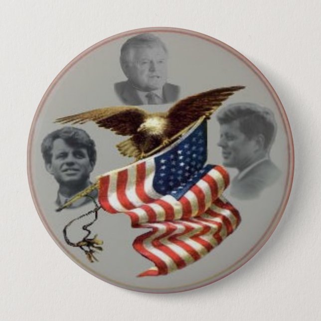 Badge Rond 10 Cm Bouton de trois frères (Devant)