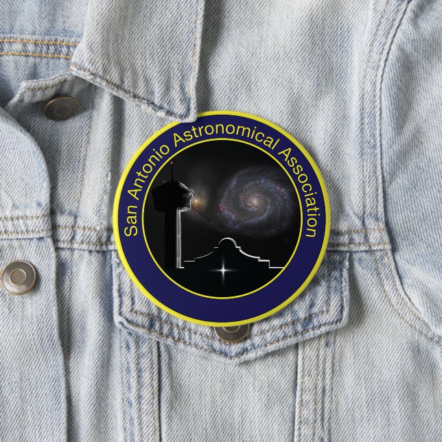 Badge Rond 10 Cm Bouton du logo SAAA (En situation)