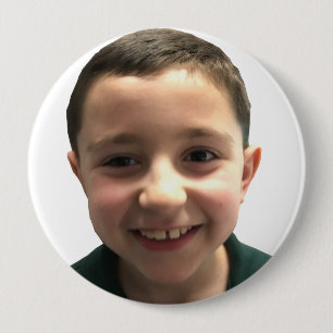 Badge Rond 10 Cm Bouton fait sur commande de photo