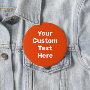 Badge Rond 10 Cm Bouton Gros Épingle Personnalisé