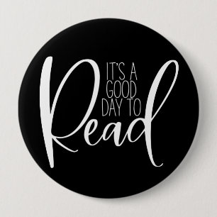 Badge Rond 10 Cm Bouton Lover du livre de lecture