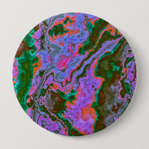 Badge Rond 10 Cm Bouton Marbre aigre