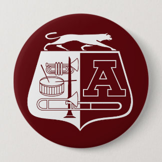Badge Rond 10 Cm Bouton Maroon Ada Cougar Band