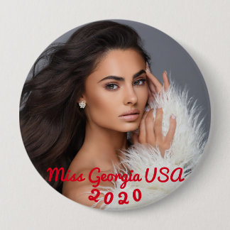 Badge Rond 10 Cm Bouton Miss Georgia USA 2020